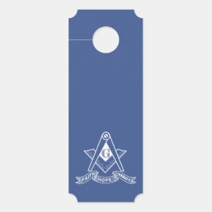 Affichette De Porte Symbole franc-maçonnerie