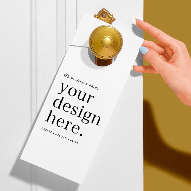Affichette de porte Téléchargement de votre concep (Versatile door hanger sign for business, weddings, special occasion events & more!)