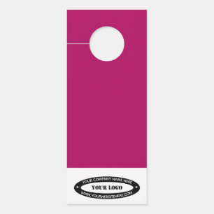 Affichette De Porte Texte du logo de votre entreprise Info Porte Modèl