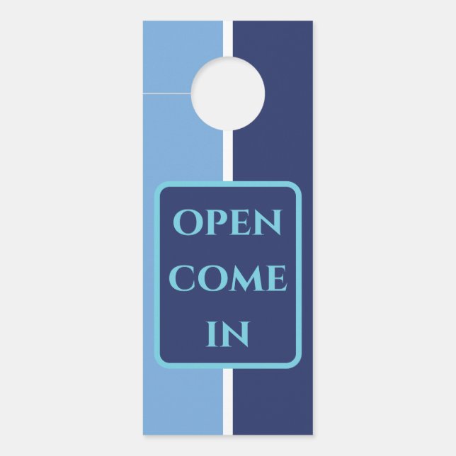 Affichette De Porte Texte modifiable (Devant)