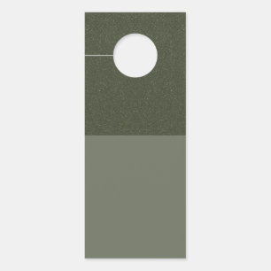 Affichette de porte texturé moderne Moss Green - P