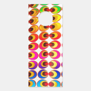 Affichette De Porte Tissu psychédélique