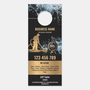 Affichette De Porte Toit de lavage à pression professionnel