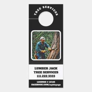 Affichette De Porte *~* Tree Services QR MAN TREE Door