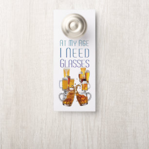 Affichette De Porte Verres à bière SlipperyJoe's verres à pilsner chop
