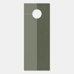 Affichette de porte vertical à deux tons vert mous