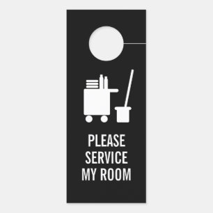 Affichette De Porte Veuillez servir ma chambre Ne dérangez pas hôtel m