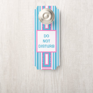 Affichettes de porte de papier Aqua moderne