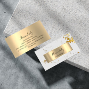 Affiliate Marketing Consulting Gold Weißer Marmor Visitenkarte
