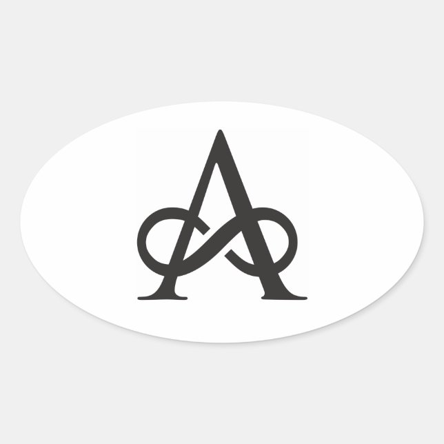 Affinitätsaufkleber Ovaler Aufkleber (Vorderseite)