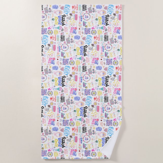 Affirmation Beach Handtuch (Vorderseite)