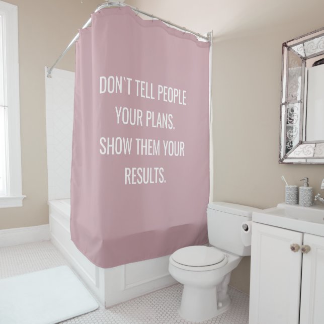 Affirmation Motivierend Interior Zuhause Glitzer Duschvorhang (Beispiel)