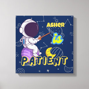Affirmation Personnalisée Astronaute Déco Patien