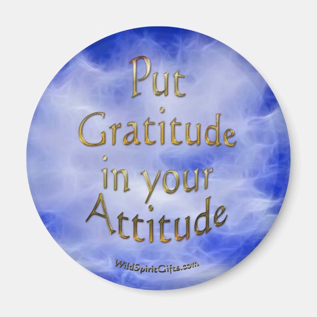 Affirmation positive & Gratitude Magnet (Devant)