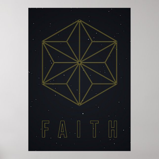 Affirmation poster Haben Sie Vertrauen und akzepti (Vorne)