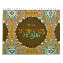 Affirmations Artiste Calendrier 12 mois