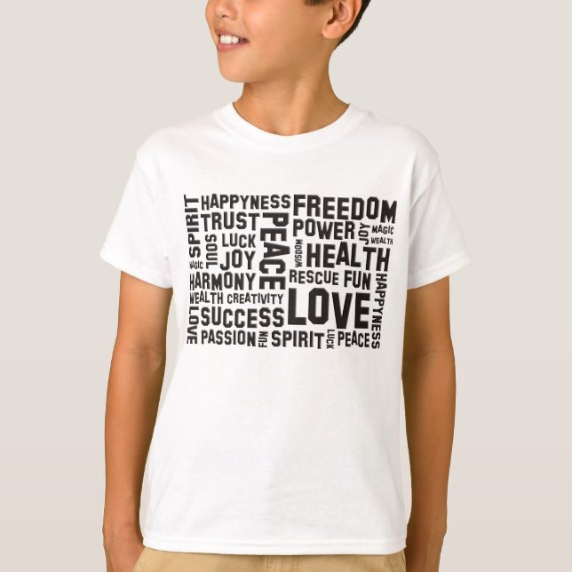 Affirmations Black T-Shirt (Vorderseite)