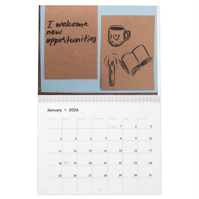 Affirmations Calendar 2025 Kalender (Jan 2026)