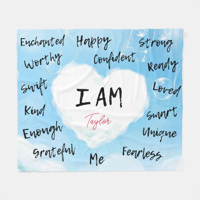 Affirmations Couverture personnalisée (Devant (Horizontal))
