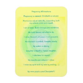 Affirmations de grossesse Magnets flexibles