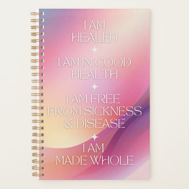 Affirmations de guérison Planificateur personnalis (Devant)