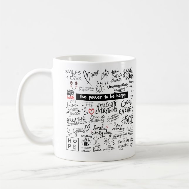 AFFIRMATIONS GOOD VIBES MUG (Gauche)