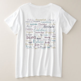 Affirmations große größe T-Shirt