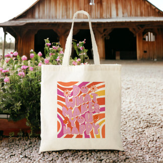 Affirmations joyeuses mignon Sac fourre-tout rétro