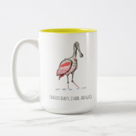 Affirmations of Roseate Spoonbill Two-Tone Coffee  Zweifarbige Tasse