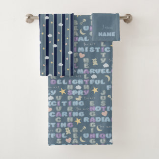 Affirmations positives A-Z Bleu