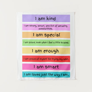 AFFIRMATIONS WALL ART TAPESTRY WANDTEPPICH