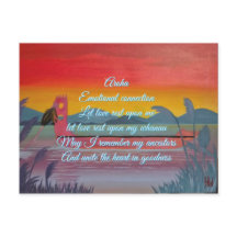 Affirmationskarte aroha (Liebe)