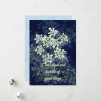 Affirmationskarte mit Blume auf dunklem Hintergrun