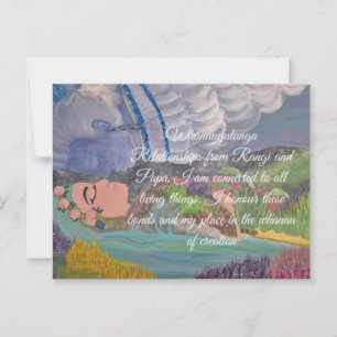 Affirmationskarte Whanaugatanga Postkarte