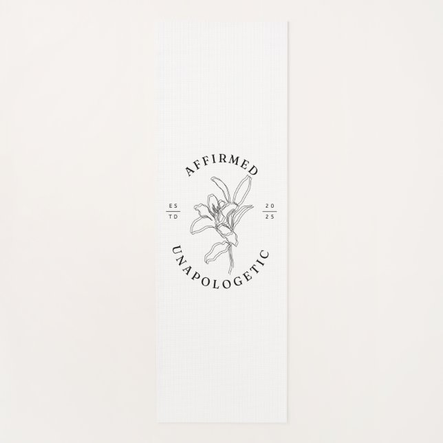 Affirmed and Unapologetic Est 2025 Yogamatte (Vorderseite)