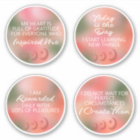 Affirmers Stickers Great for New Moon Ritual 7A