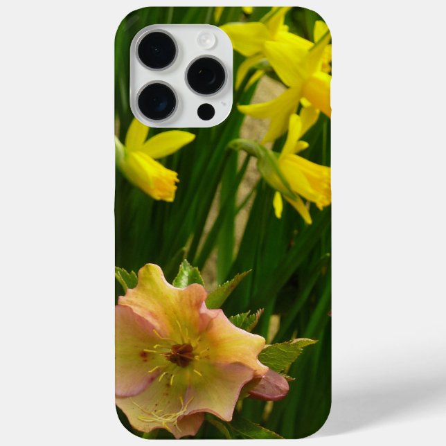 Affodien und Lenten-Rose farbenfroh Case-Mate iPhone Hülle (Rückseite)
