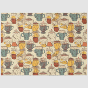Affogato Coffee No. 4 ephemera Collage Muster Seidenpapier