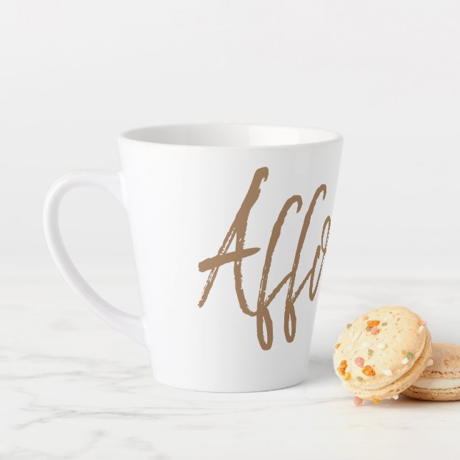 Affogato Espresso Kaffeeliebhaber Typografie Milchtasse (Beispiel)