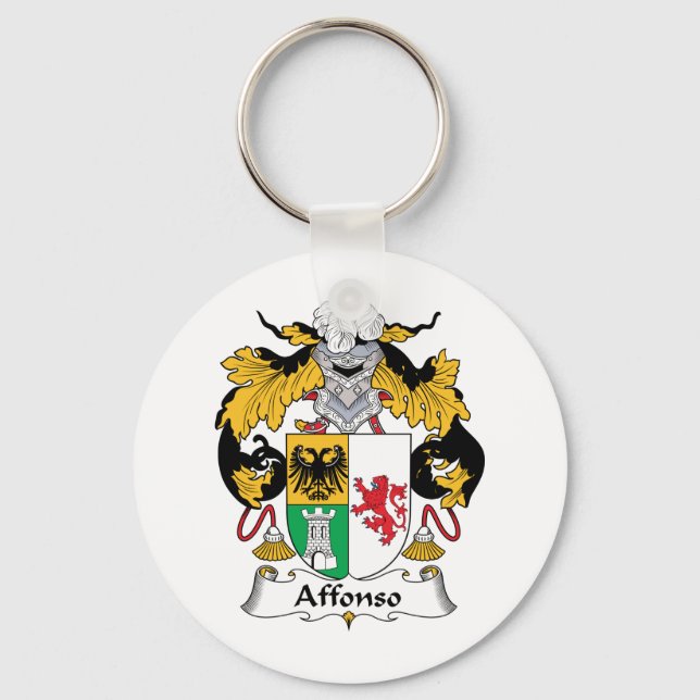 Affonso Familienwappen Schlüsselanhänger (Vorderseite)