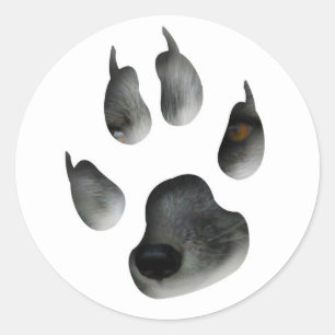 AFG arktischer Fox-Blick Runder Aufkleber
