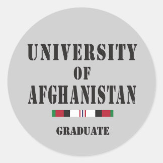 Afgahn Veterarn Graduiertensticker Runder Aufkleber