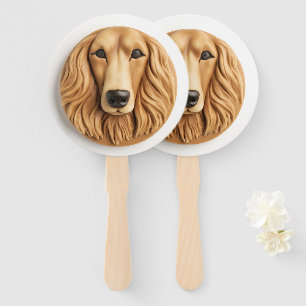 Afghan Hound 3D Inspiriert Fächer
