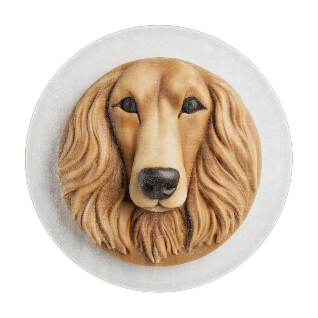 Afghan Hound 3D Inspiriert Schneidebrett (Vorderseite)