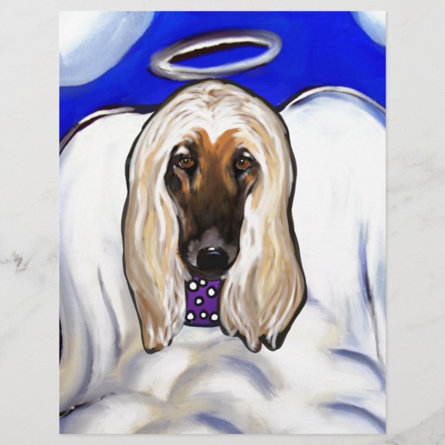 Afghan Hound Angel (Vorderseite)