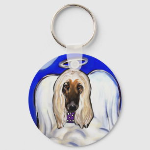 Afghan Hound Angel Schlüsselanhänger