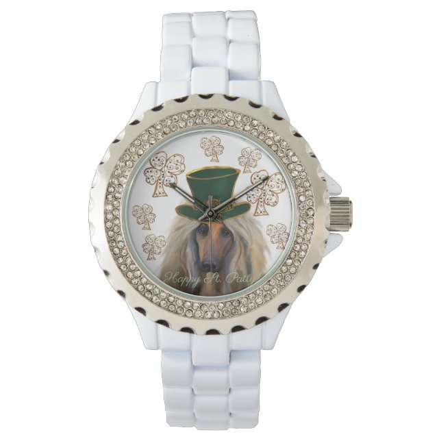 AFGHAN HOUND ARMBANDUHR (Vorderseite)