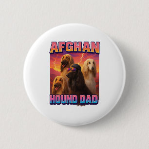 Afghan Hound Button