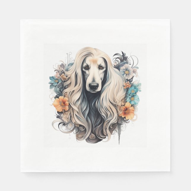 Afghan Hound Classic T - Shirt Serviette (Vorderseite)