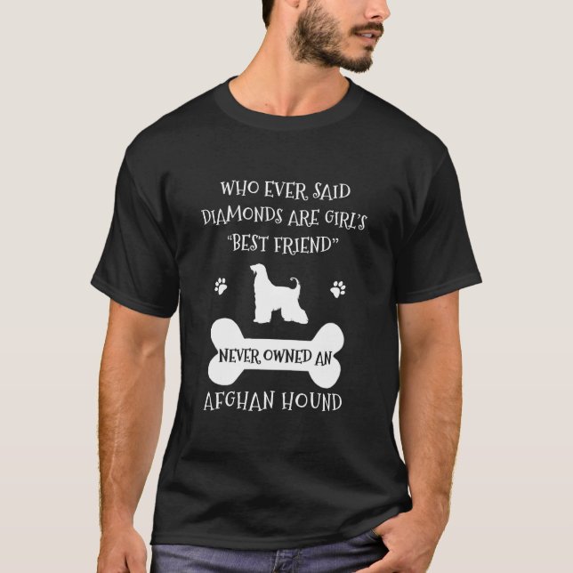 Afghan Hound Dog Bester Freund T-Shirt (Vorderseite)